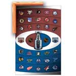 Stanley Cup NHL Logos - Contemporary mount print with beveled edge