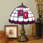 Kansas Jayhawks NCAA College Stained Glass Tiffany Table Lamp