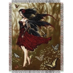 Nene Thomas Flamenco Fairy 48" x 60" Metallic Tapestry Throw