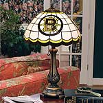 Boston Bruins NHL Stained Glass Table Lamp