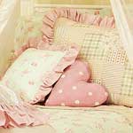 Petit Moi Boudoir Pillow -  Pink Dot