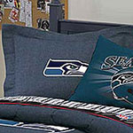 Seattle Seahawks NFL Team Denim Pillow Sham
