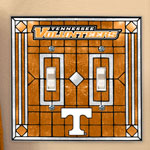 Tennessee Vols NCAA College Art Glass Double Light Switch Plate Cover