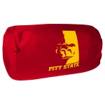 Pittsburg State Gorillas NCAA College 14" x 8" Beaded Spandex Bolster Pillow
