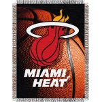Miami Heat NBA "Photo Real" 48" x 60" Tapestry Throw