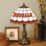 Cincinnati Bengals NFL Stained Glass Tiffany Table Lamp