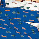 Florida Gators 100% Cotton Sateen Standard Pillowcase - Blue