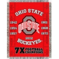 Ohio State Buckeyes NCAA College "Commemorative" 48"x 60" Tapestry Throw