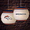 Denver Broncos NFL Rice Paper Lamp