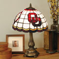 Oklahoma Sooners NCAA College Stained Glass Tiffany Table Lamp