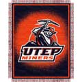 Texas El Paso Miners "Focus" 48" x 60" Woven Jacquard Throw