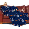 NFL Chicago Bears Comfy Throw Blanket with Sleeves