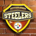 Pittsburgh Steelers NFL Neon Shield Wall Lamp