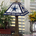 Dallas Cowboys NFL Mission Style Stained Glass Lamp