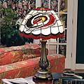 Carolina Hurricanes NHL Stained Glass Table Lamp