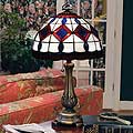 Colorado Avalanche NHL Stained Glass Table Lamp