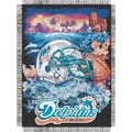 Miami Dolphins "Home Field" 48" x 60" Woven Tapestry Throw