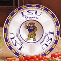 LSU Louisiana State Tigers NCAA College 14" Ceramic Chip and Dip Tray