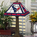 Houston Texans NFL Mission Style Stained Glass Lamp