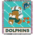 Miami Dolphins "Baby" 36" x 46" Woven Jacquard Throw