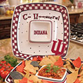 Indiana Hoosiers NCAA College 14" Gameday Ceramic Chip and Dip Tray
