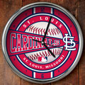 St. Louis Cardinals MLB 12" Chrome Wall Clock