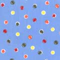 Dust Ruffle - Blue Dots