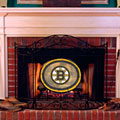 Boston Bruins NHL Stained Glass Fireplace Screen