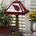 Arizona Cardinals NFL Mission Style Stained Glass Lamp
