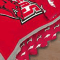 Arkansas Razorbacks 100% Cotton Sateen Full Bed Skirt - Red