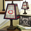 Minnesota Twins MLB Art Glass Table Lamp