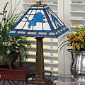 Detroit Lions NFL Mission Style Stained Glass Lamp