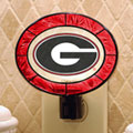 Georgia UGA Bulldogs NCAA College Art Glass Nightlight