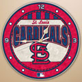 St. Louis Cardinals MLB 12" Round Art Glass Wall Clock
