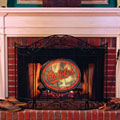 Baltimore Orioles MLB Stained Glass Fireplace Screen