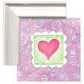 Spring Heart III - Contemporary mount print with beveled edge