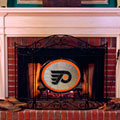 Philadelphia Flyers NHL Stained Glass Fireplace Screen