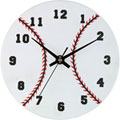 Round Baseball Clock