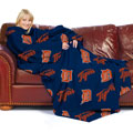 MLB Detroit Tigers Comfy Throw Blanket with Sleeves