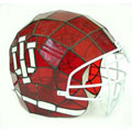 NCAA Indiana Hoosiers Stained Glass Football Helmet Lamp