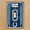 Indianapolis Colts NFL Art Glass Single Light Switch Plate Cover