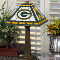 Green Bay Packers NFL Stained Glass Mission Style Table Lamp