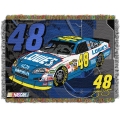 Jimmie Johnson #48 NASCAR "Flash" 48" x 60" Metallic Tapestry Throw