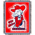 Mississippi Ole Miss Rebels "Focus" 48" x 60" Woven Jacquard Throw