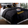 Pittsburgh Steelers NFL Twin/Full Chenille Embroidered Comforter Set 64" x 86" with 2 Shams 24" x 30"