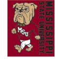 Mississippi State Bulldogs "Stripes" 50" x 60" Super Plush Throw