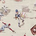 Vintage Creme Baseball Full Duvet Cover