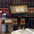 Tennessee Vols NCAA College Art Glass Bankers Lamp