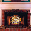 Chicago Bears NFL Stained Glass Fireplace Screen