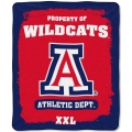Arizona Wildcats College "Property of" 50" x 60" Micro Raschel Throw